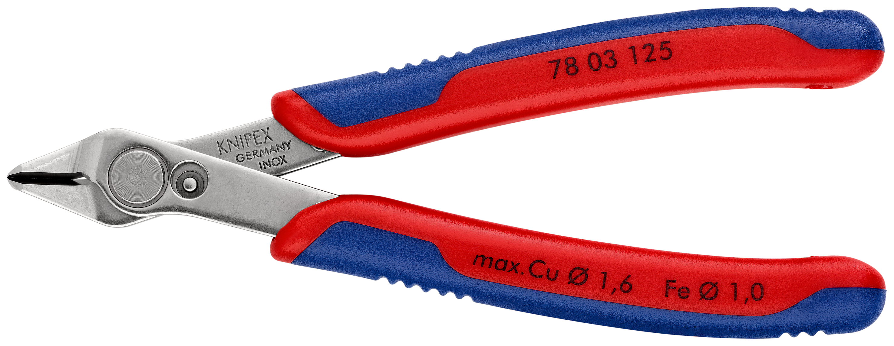 Cleste sfic electronisti Knipex Super Knips ESD cu tais fara tesire cap slefuit si maner multicomponent 125 mmKnips® - imagine 4